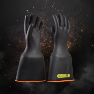 Class 2 Gloves - Black & Orange